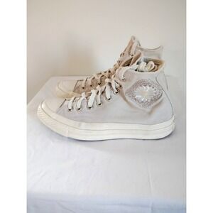 Converse Chuck Taylor Men 6.5 WM 8.5 Cream Floral Festival Boho High Top Sneaker